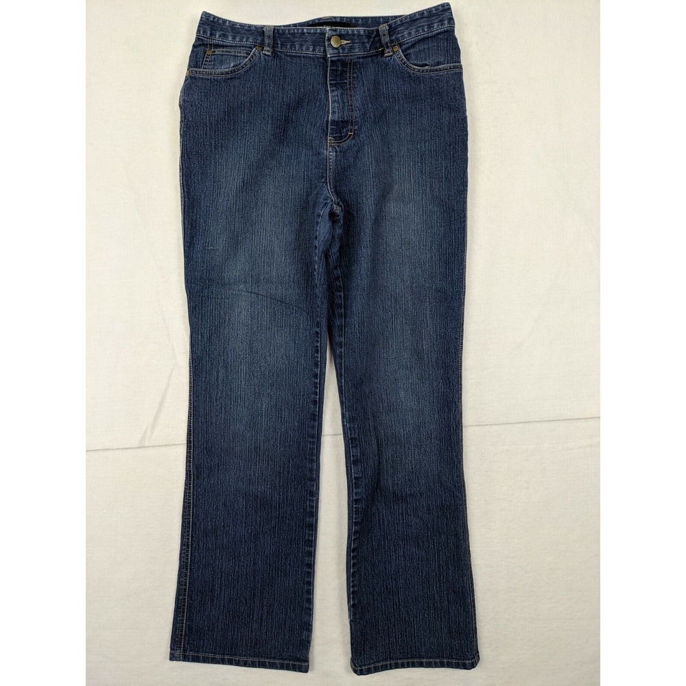Calvin Klein Womens Jeans Sz 10 Flare‎ Cotton Blend Blue